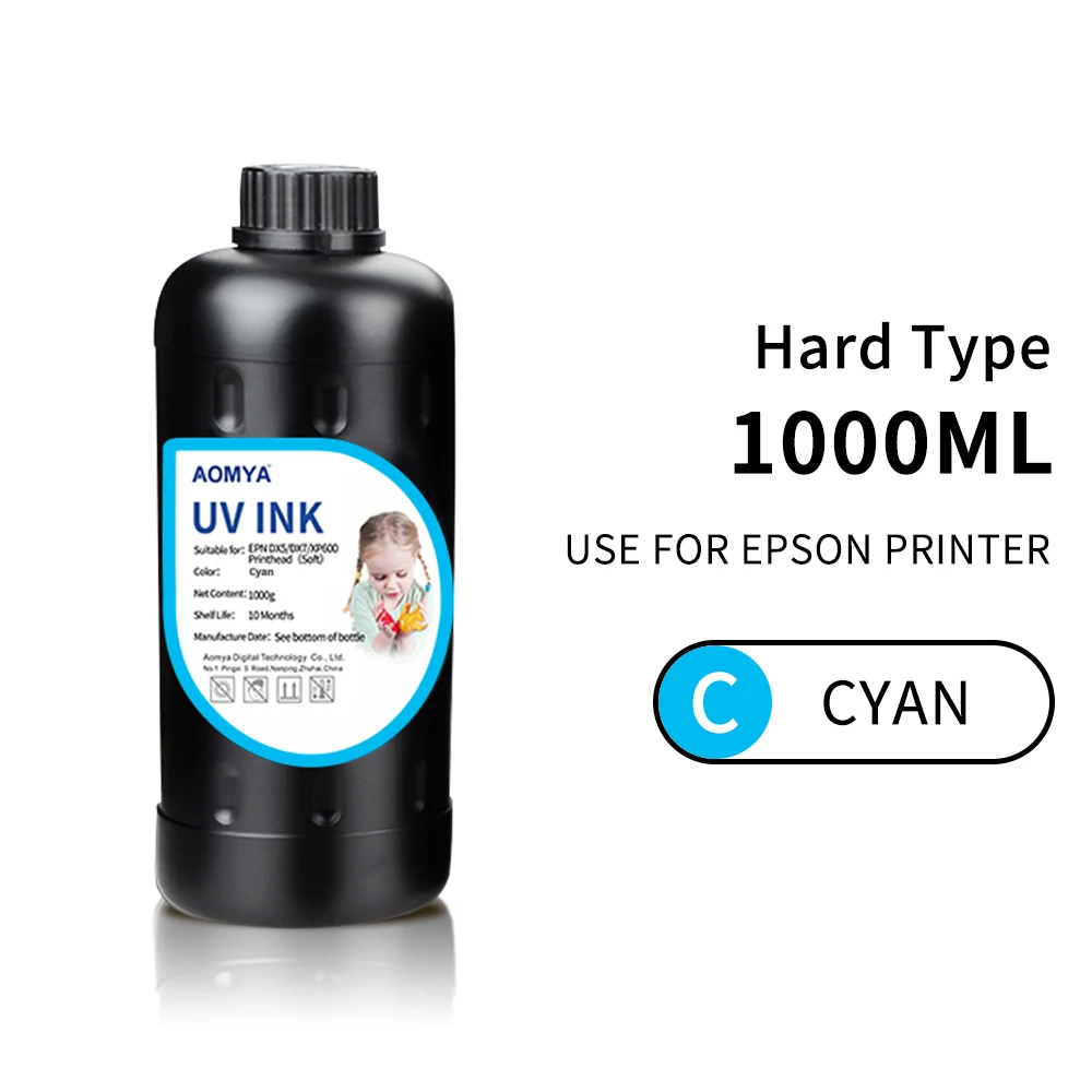 1000ml LED UV ink For Epson 1390 XP600 TX-800 1400 1410 L800 L1800 R290 R330 for DX5 DX7 DX10 UV flatbed / Modified Printer