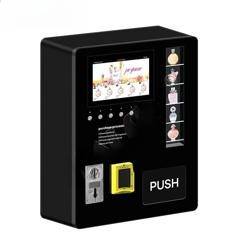 

Customized Maquina Vending De Perfumes Wall Mounted Mini Perfume Spray Vending Machine Hot Sale