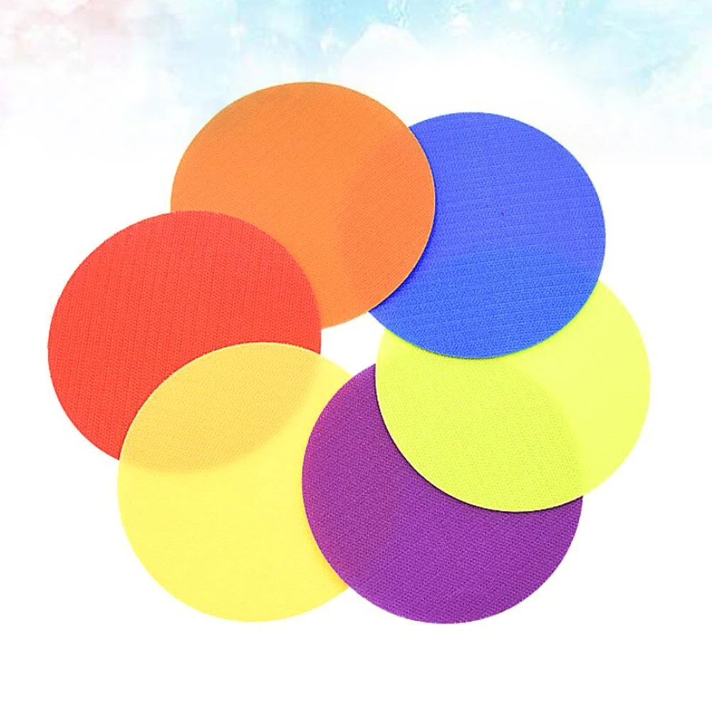 12 قطعة شريط سجادة لعبة مستدير 100 مللي متر ملصق مشرق لغرفة المعيشة غرفة نوم مكتب السجاد ماركر الشارات ديكور المنزل #6