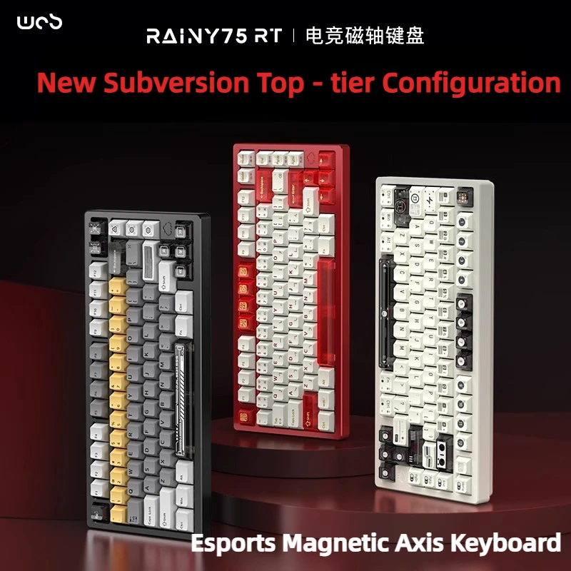 

WOB Rainy75RT Механическая клавиатура с магнитной осью из алюминиевого сплава, игровой Valorant, совместимый с Magnetic King E-sport Gaming Office