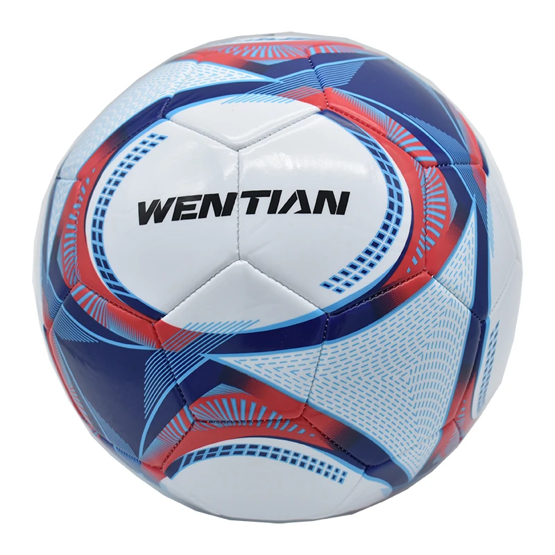 كرة قدم رسمية مقاس 5 من جلد البولي يوريثان بتصميم كلاسيكي، كرة قدم رياضية خارجية مقاومة للاهتراء لملابس الفريق #3