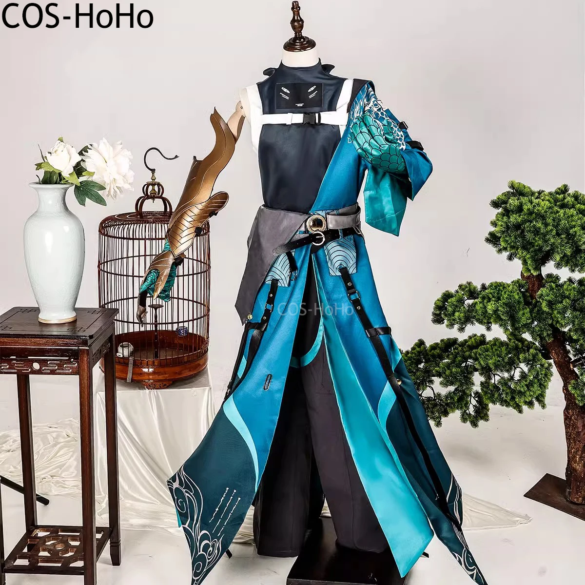 

COS-HoHo Wuthering Waves Jiyan Game Suit Gorgeous Handsome Uniform Cosplay Costume Halloween Carnival Party Role Play Outfit