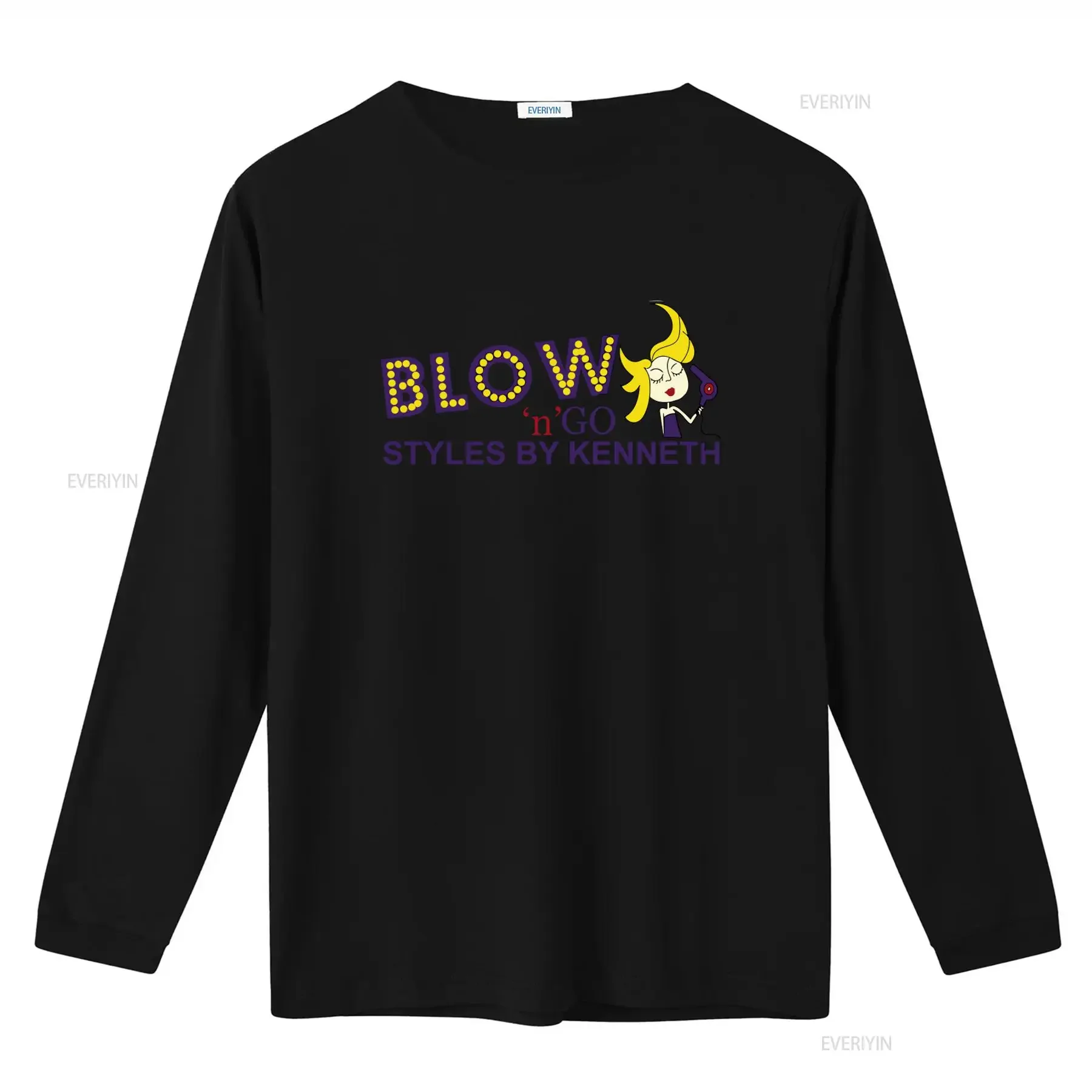 Blow n' Go Styles by Kenneth T Shirt Funny Benidorm Top  vintage Washed homme Versatile Soft fashion Top For Everyday Wear