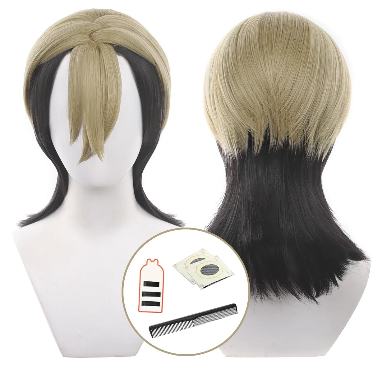 Gachiakuta Anime Zanka Cosplay Wig Rose Net Synthetic Fiber Adjustable Heat Resistant Cap Halloween Christmas Convention