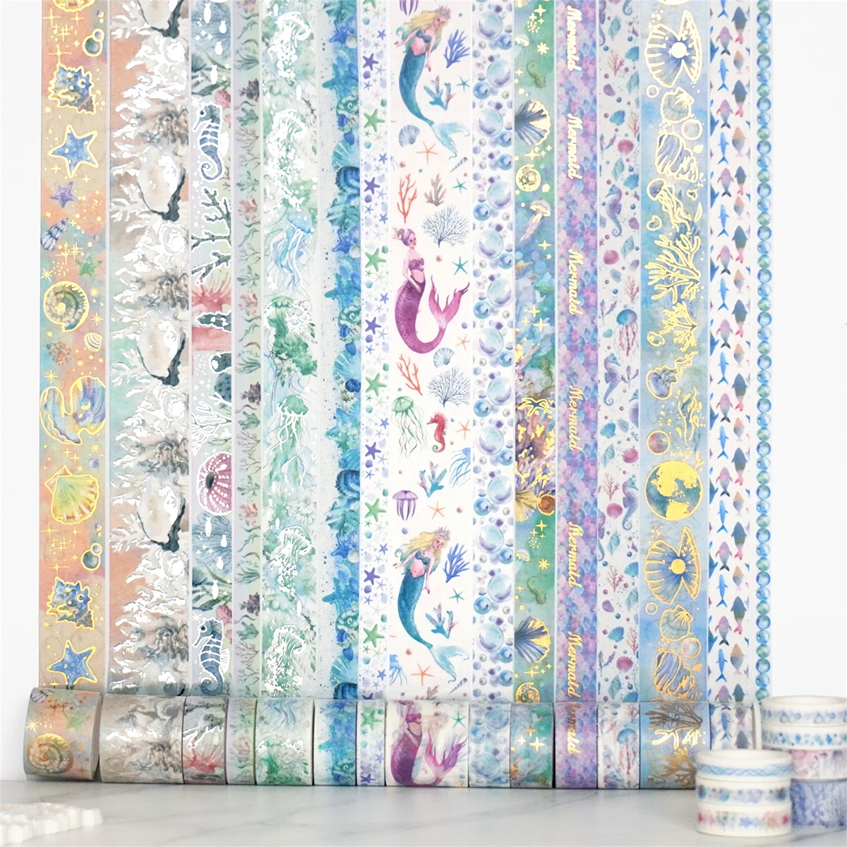 

24 rolls/box, Sea World washi tape, suitable for DIY handbooks, cards and photo frame decoration, delicate decoration supplies