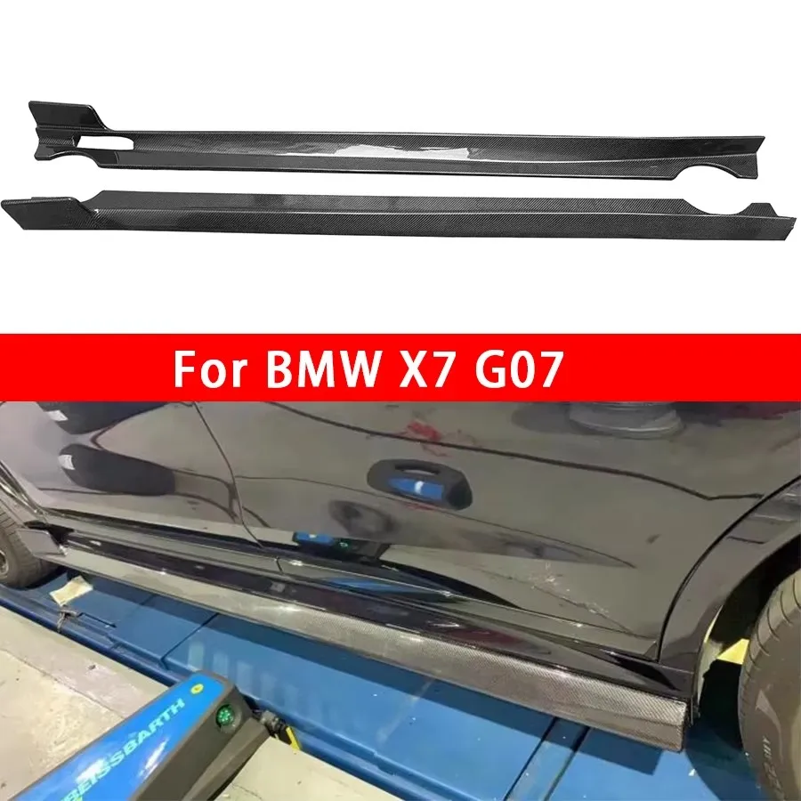

Для BMW X7 G07: Накладки на пороги из карбона, сплиттеры бампера, расширители колесных арок, боковые панели, обвес, аксессуары для автомобиля