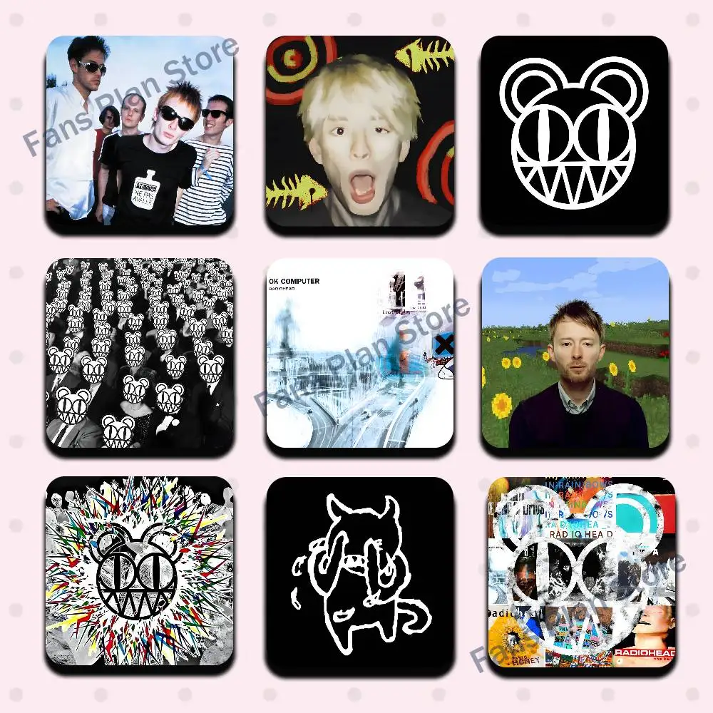 Band R-Radiohead Cute Cartoon Anime Refrigerator Magnets Soft Magnetic Heat Transfer Refrigerator Magnets Gift
