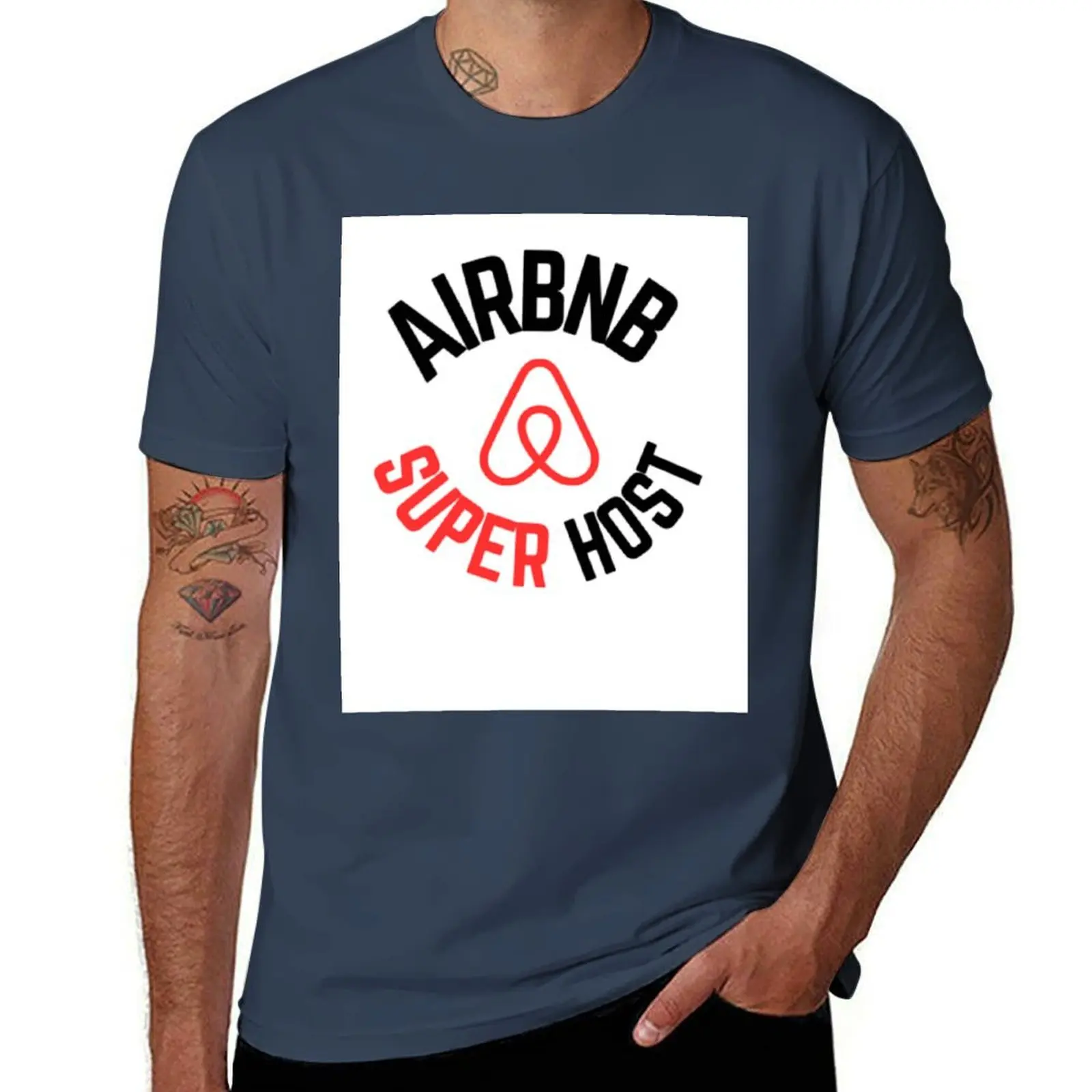 

Airbnb Super Host Hero Reservation Aprtments Five Stars T-Shirt Plus Size Street Style Tee
