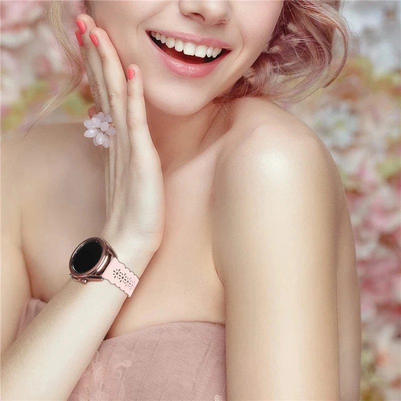 Amazfit時計用シリコンバンド,女の子用ブレスレット,Amazfit Bip 3 pro,gts 3, 4,gtr mini,20mm