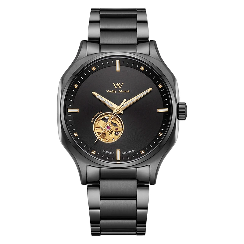WM Watch Automatic Mechanical Watches Water Resistant Classic Casual Business Man Watch Welly Merck Watcher WM035M