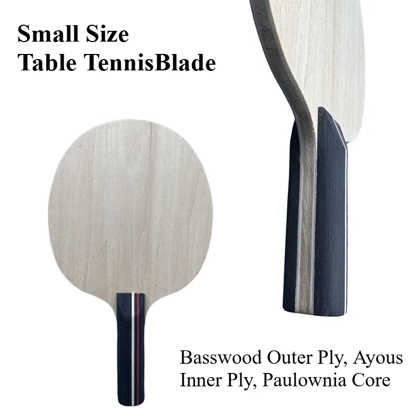 Mini Souvenirs Table Tennis Blade 5-ply Small Size for Collection Display Signature Pingpong Paddle for Children Training 1/2pcs