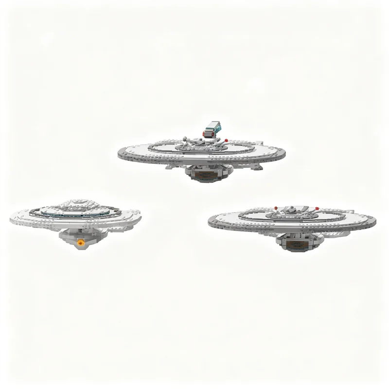 4403pcs MOC Galaxy Explorers Pack V2 USS Archer Model Building Blocks Construction Assemble DIY Birthday Christmas Gift Toys
