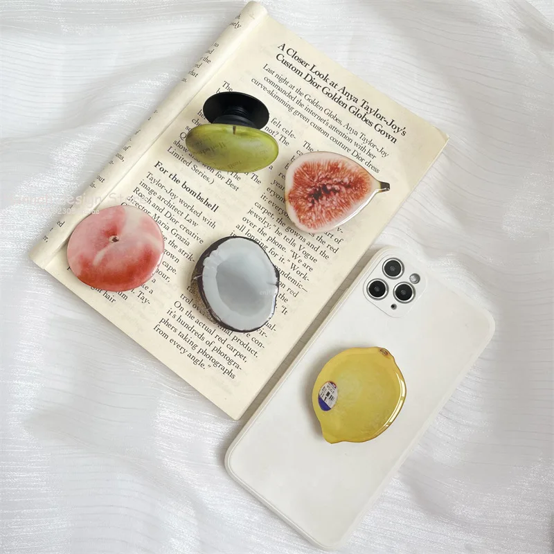 

Корейский глянцевый кронштейн для хлеба Griptok для IPhone Samsung, имитация еды, универсальные аксессуары для телефонов, держатель для телефона, ручка Tok