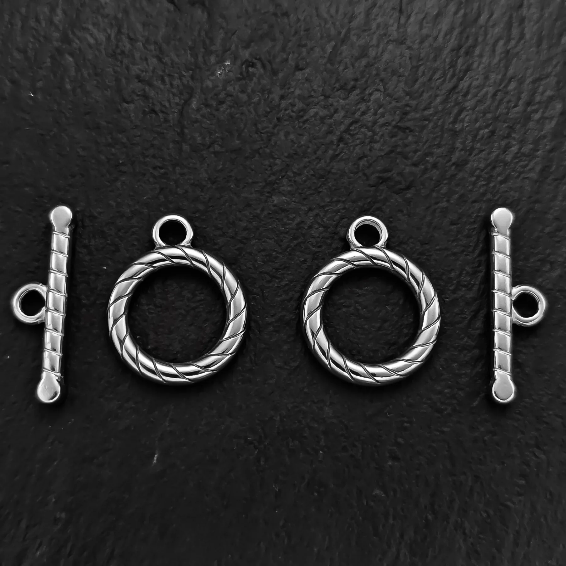 2/5Pcs PVD Stainless Steel Twill Die Casting OT Clasps DIY Make Bracelet Necklace End Connectors for Jewelry Crafting Supplies