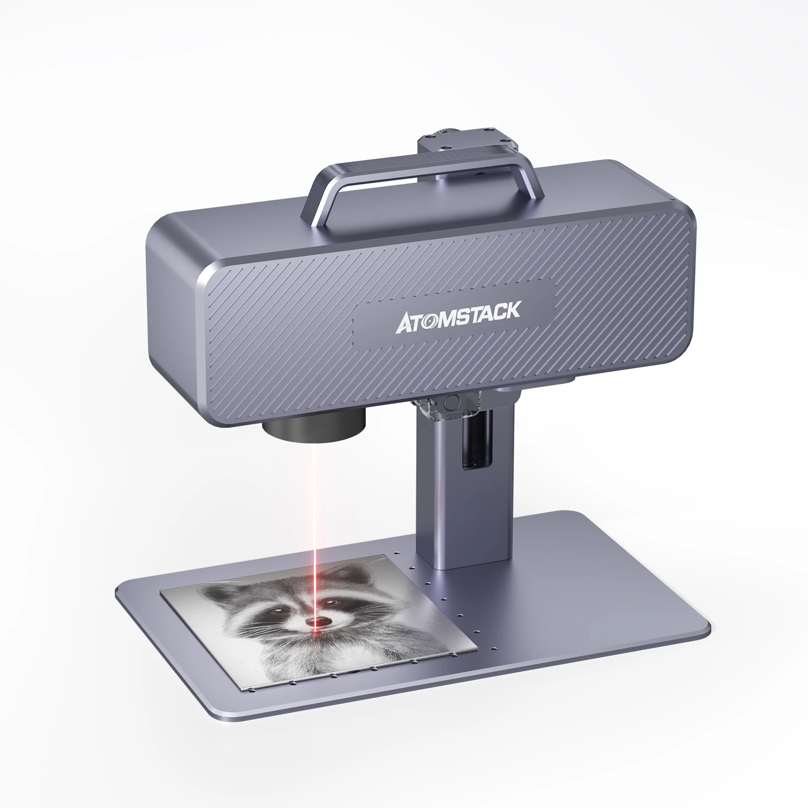 AtomStack M4 1064nm Infrared Marking Machine 2-IN-1 High Precision Desktop Handheld Metal Engraver 12m/s Fast Speed DIY Printer