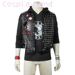 Game Watch Dogs 2 Wrench Cosplay Punk Hoodie Vest Mask Costume Props Party Suit for Halloween Men Outfit Role Play Cosplay