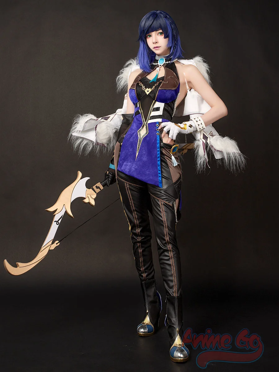 In Stock Game Genshin Impact Liyue Harbor Yelan Cosplay Costume C01109 AA