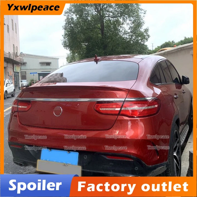 

For Mercedes Benz Gle Coupe C292 2015 2016 2017 18 2019 ABS Plastic Car Tail Wing Decoration Rear Trunk Spoiler Trunk Lip Wing