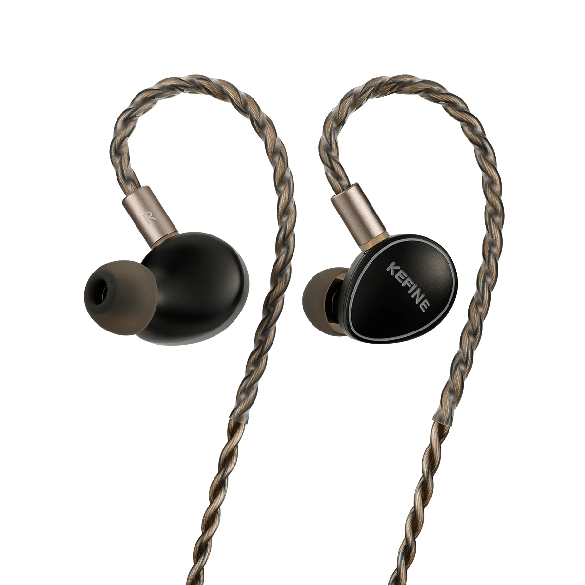KEFINE Quatio 2DD+2BA Hybrid Driver Hifi Przewodowe Słuchawki IEM z Metalową Obudową CNC i Odłączanym Kablem 0.78 2pin 3.5mm — zdjęcie produktu 7