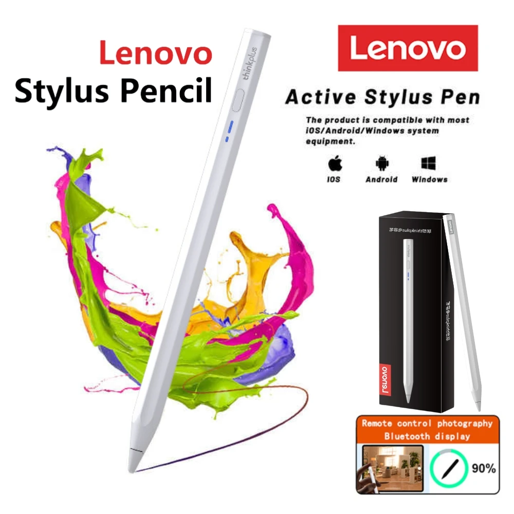 Lenovo Thinkplus BP18BL Universal Stylus Pen for Tablet Mobile Phone for iOS Android for iPhone 14 Pro Max/iPhone 11/iPhone 12