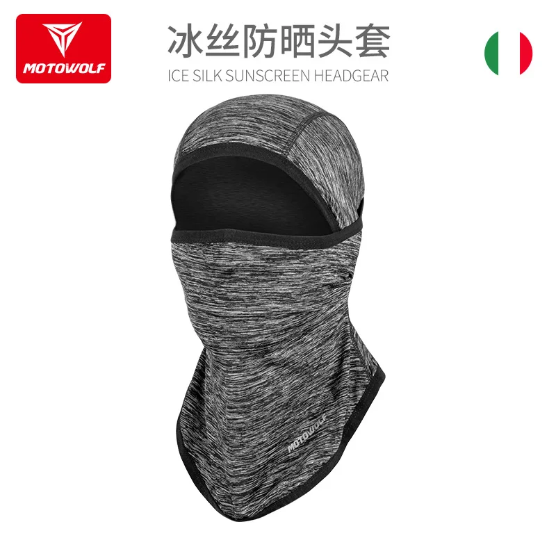 

Motorcycle Head Cover Four Seasons Ice Silk Sunscreen Mask Motorcycle Head Cover Men's Breathable Face Cover Summer