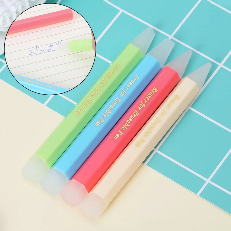 Frixion Erasable Pen Eraser Erasers Rubber Remover Students Wipe Clean Eraser Leave No Trace School Supplies Stationery