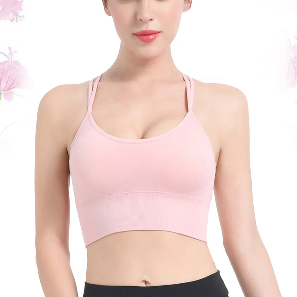 

Women's Running Yoga Bra Seamless Design Soft Comfortable Sports Bra for Gym Fitness Pilates Cycling Summer Breathable