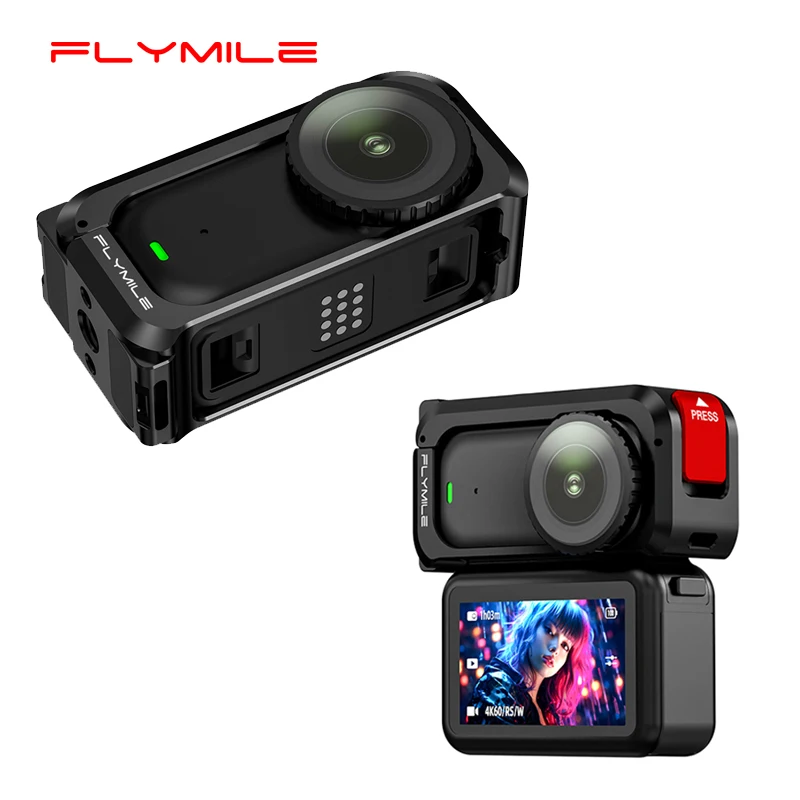 

Металлический корпус Flymile для DJI Osmo Nano: защитный кейс с креплением Cold Shoe и отверстием под винт 1/4, рама из алюминиевого сплава