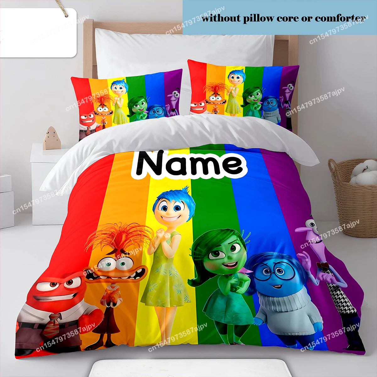 Personalized Duvet Custom Inside Out Bedding Set King Twin Double 3 Piece Polyester Duvet Cover Set Christmas Gift Decor-QIANG