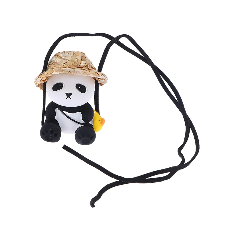 

Car Pendant Cute Panda Swing Auto Rearview Mirror Hanging Ornaments Cartoon Decor Auto Accessories