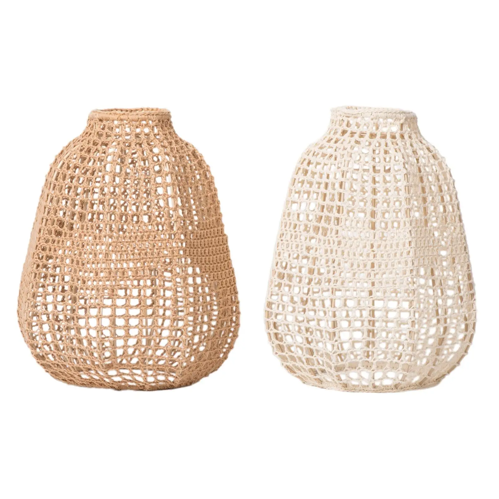 

Weave Rope Lampshade Hanging Lamp Shade Lighting Fixtures Decor Handmade Ceiling
