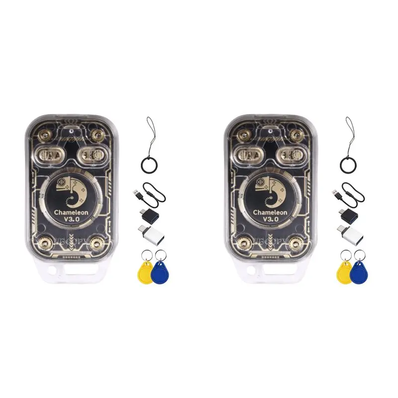 

B67C 2X Chameleon V3.0 RFID Smart Chip Reader Emulator+UID/CUID Keychain 125K 13.56M ID IC Card Tag Copyer Read Writer
