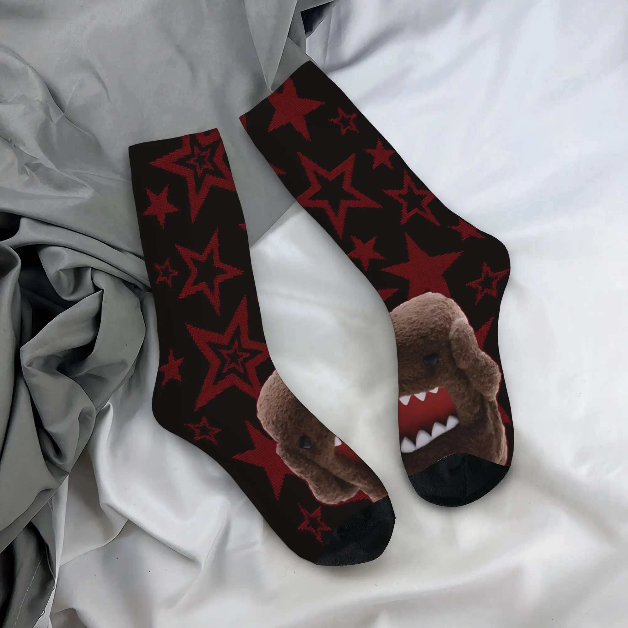 Domo Kun Socks Merch For Men Women  Print Socks Comfortable Wonderful Gifts