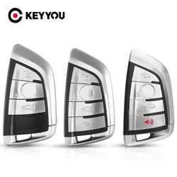 KEYYOU 3/4 Buttons Smart Car Remote Keyless Entry Key Shell Case For BMW X5 F15 1 2 5 7 Series X1 X6 F16 G30 G11 F48 F39 Key