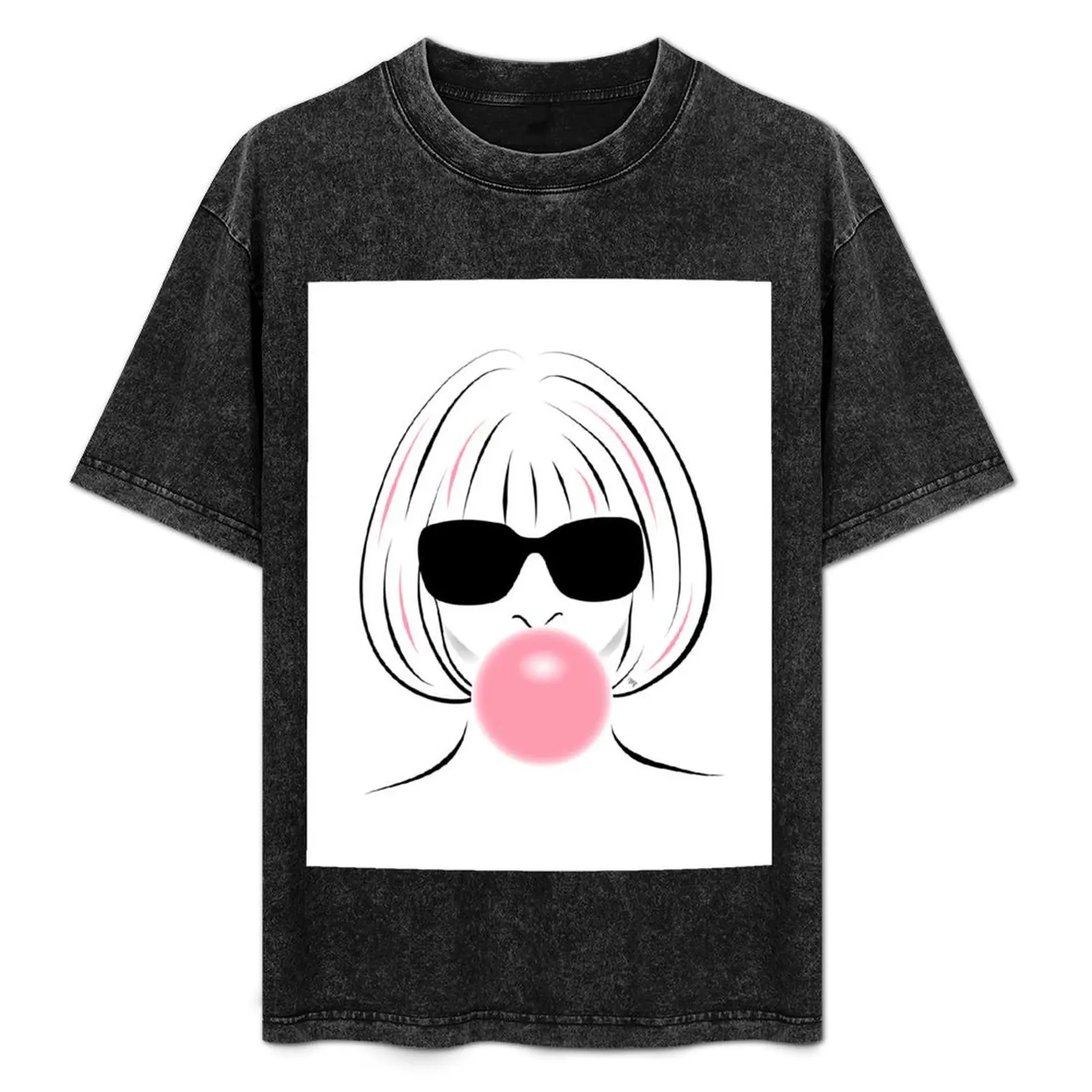 

Pink Anna Wintour T-Shirt quick-drying fashion shirts black t shirts for men