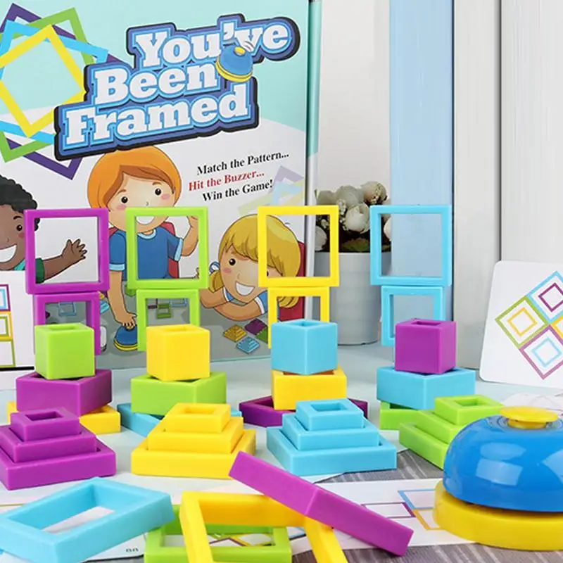 Puzzle Blocks Toy Brain Teaser Stacking Puzzle Building Toy Exquisite Parents Kids Interaction Board Game For Thanksgiving