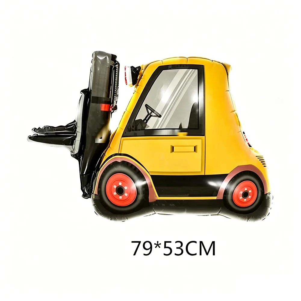 Excavator Crane Tractor Foil Balloon Kit Construction Project Birthday Party Decoration Boy's Birthday Baby Shower Party Supplie - view 5
