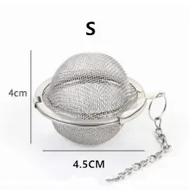 1 Pc Sphere Locking Spice Tea Ball Strainer Mesh Infuser Tea Filter Strainers Stainless Steel Tea Accessories Kichen Accessories
