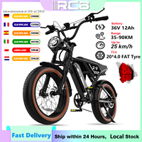 RCB 20'' E Bike, Electric Mountain Bike for Adults, Commuting Electric Bike with Removable 48V 15Ah Battery, Range 35-50 KM