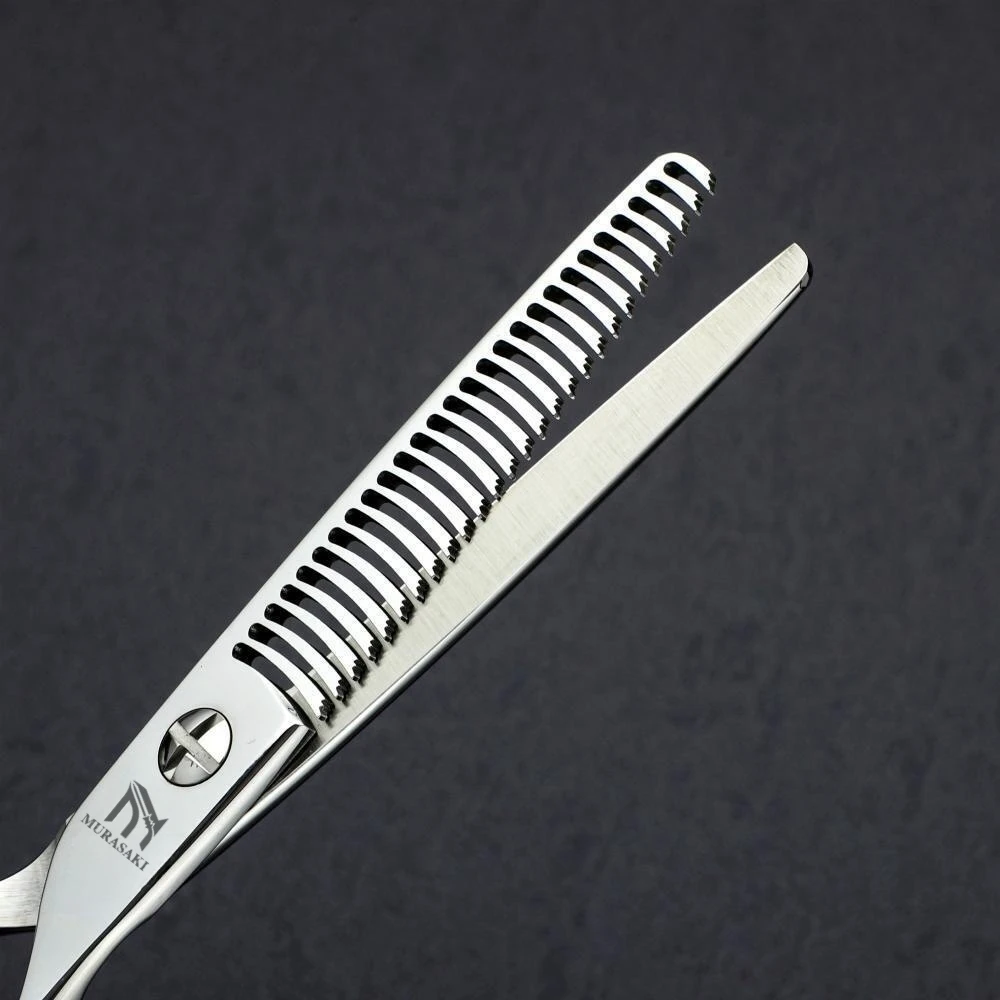 MURASAKI Professionelle Friseurschere, 6,0 Zoll Haarschneideschere, Hitachi 440C Stahl, Hochwertiges Friseurzubehör – Detail 27