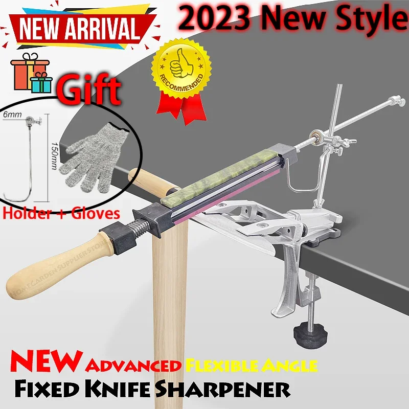 

BRAND NEW Advanced Flexible Angle Fixed Knife Sharpener System Kit Full Package Professional Kitchen Household Sharpening Tools