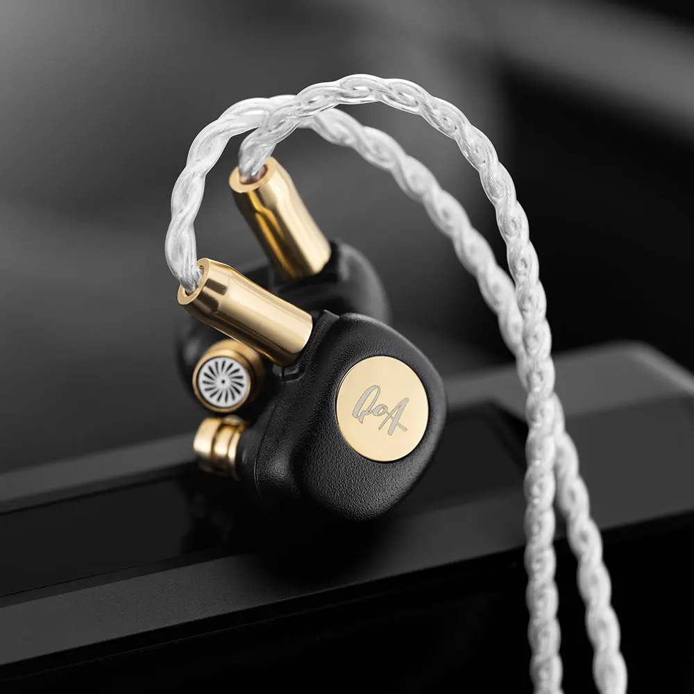 QoA Gimlet Earphone 10mm LCP Dynamic Driver 4-core OFC Silver Plated In-Ear IEM Music Monitor HiFi Headphone 2Pin Cable Earbuds