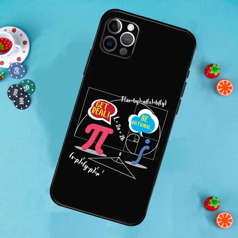 حافظة هاتف Math Formula Pi لهاتف iPhone 17 Air 13 16 15 11 12 14 Pro Max 13 12 mini 15 16 Plus 16e غطاء Funda