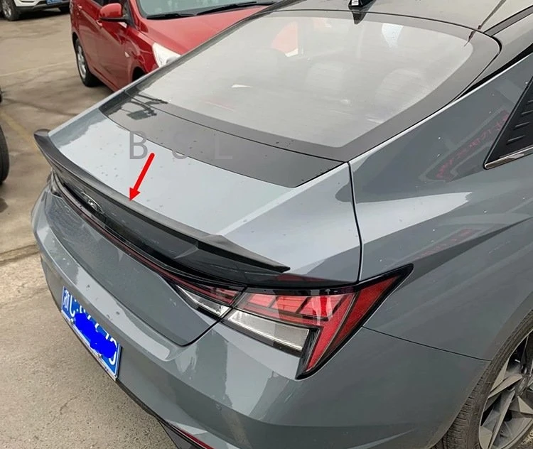 

For Hyundai Elantra 2020 2021 Car Body Styling Rear Tail Spoiler High Quality ABS Plastic Car Tail Wing Rear Trunk Spoiler