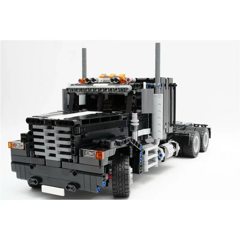 MOC-33866 amerykański zestaw głowicy ciężarówka transportowa zszywany klocki do budowy Model 1576 części klocki do budowy zabawka na prezent urodzinowy dla dzieci