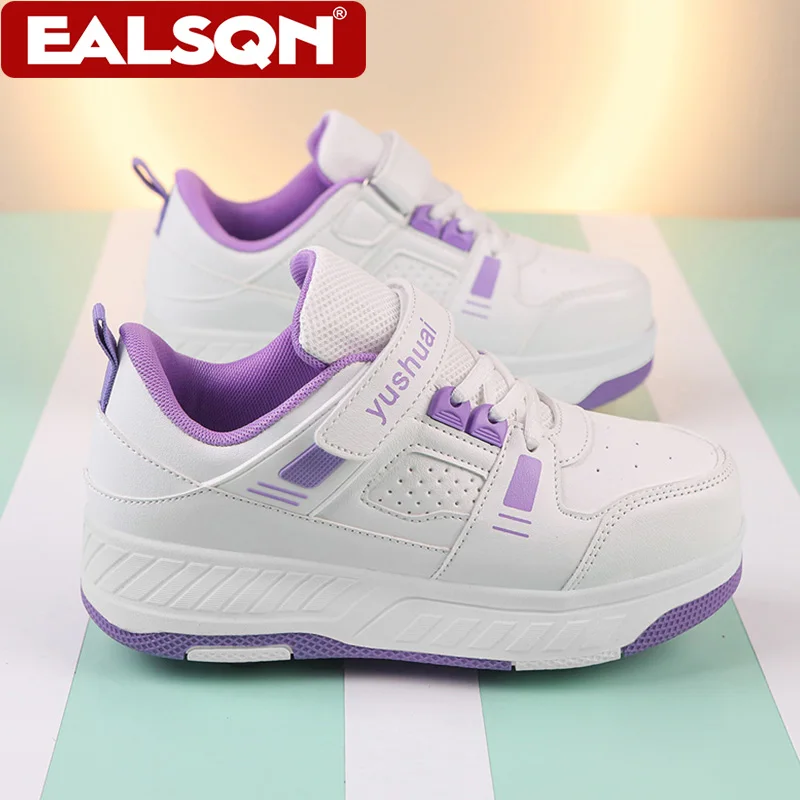 Ultra-Light Four-Wheel Roller Skating Shoes For Student's Boys And Girls Walking Outdoor Women Sport Entertainment