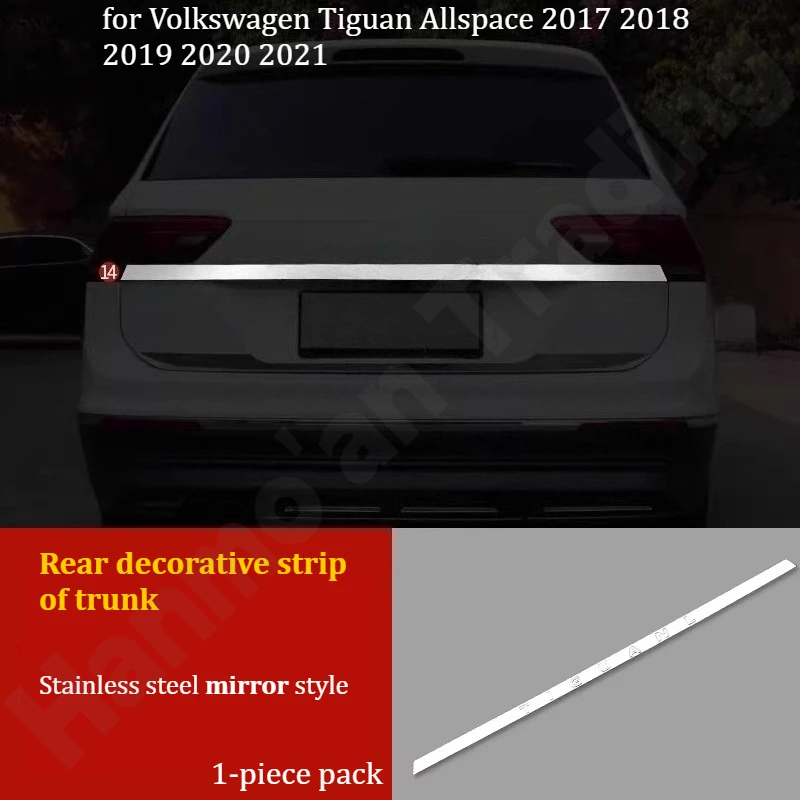 for Volkswagen Tiguan Allspace 2017~2021 Front bumper light strip/fog light anti-collision decorative strip/modified accessories view 5