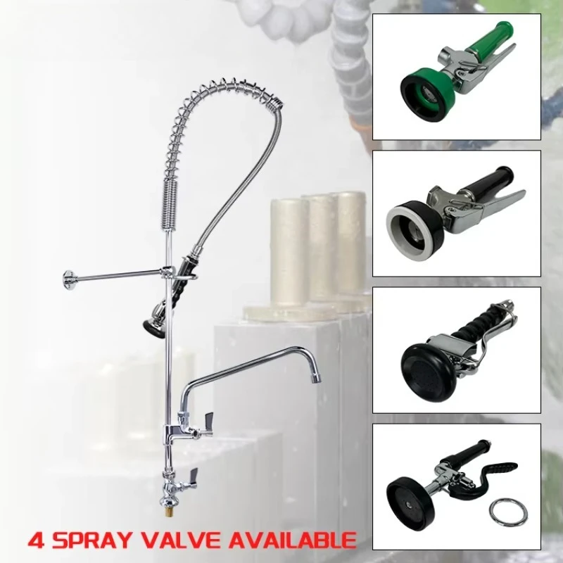 Rubinetto da cucina commerciale Rubinetti miscelatori per lavello pre-risciacquo in ottone per ristoranti e hotel