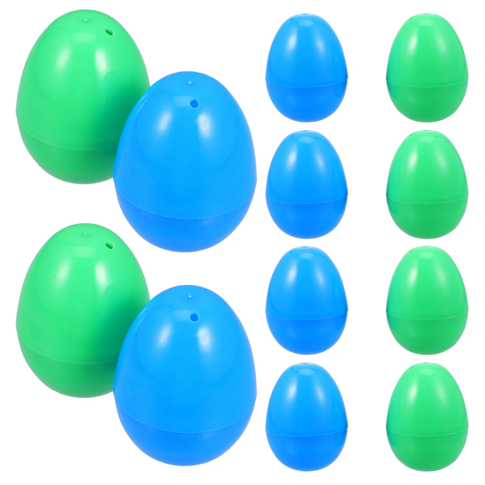 12Pcs DIY Plastic Easter Eggs Assorted Colors 6cm Durable Decorations for Hunt Games Party Favors Gifts Easter Eggs