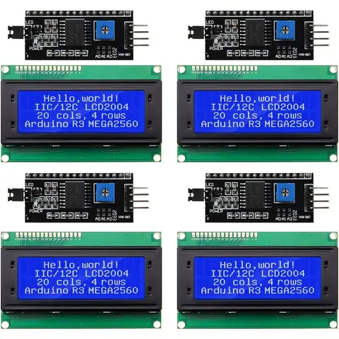 8PCS IIC TWI I2C LCD 1602/LCD 2004 Serial Interface Adapter and LCD Module Display Backlight Compatible with Arduino R3 MEGA2560